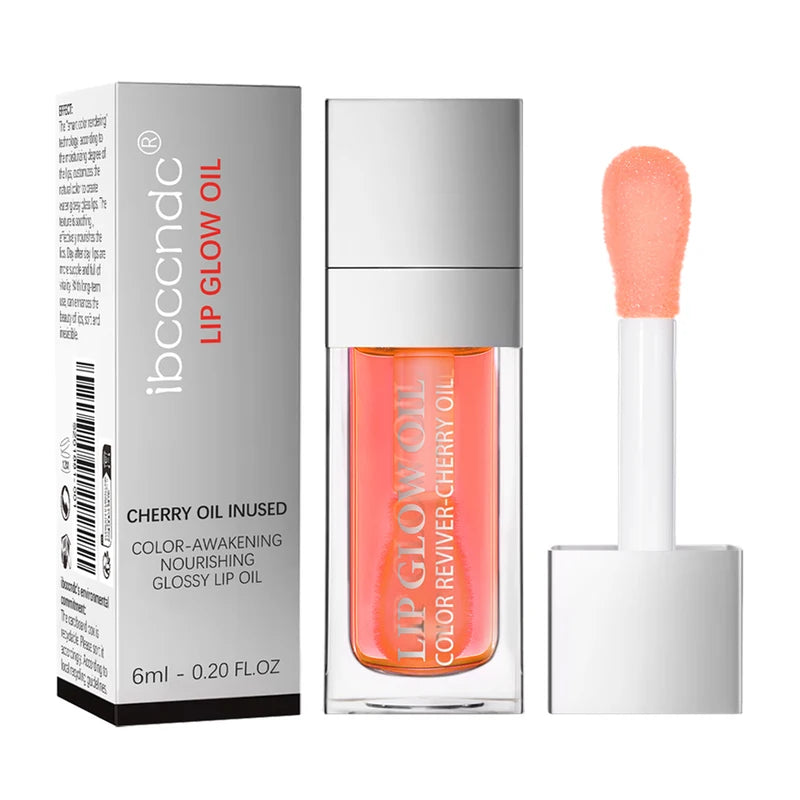 Crystal Jelly Lip Oil - Hydrating Plumping Tinted Lip Gloss & Glossy Lip Glow