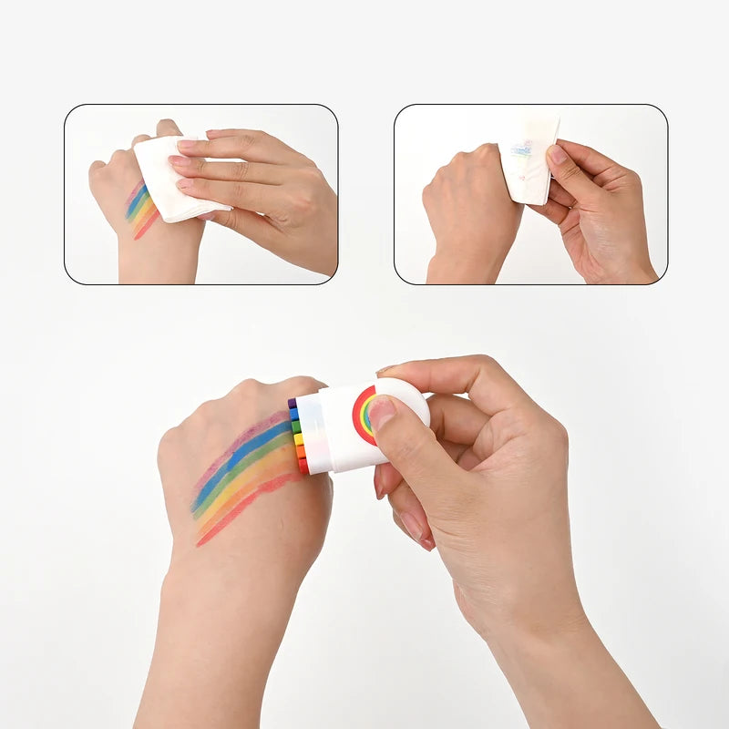 Rainbow Crayon Paint Set for Creative Art & Birthday Parties - 2 Pieces