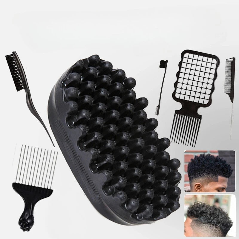 Professional Curly Hair Sponge Twist Brush for African Coil & Dreadlock Styling