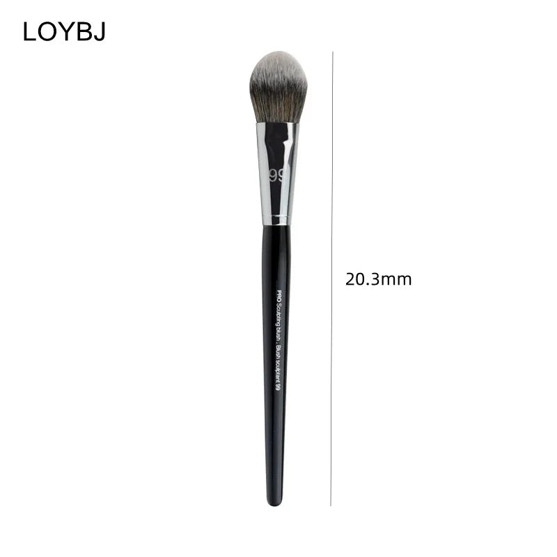 Pro Blush Sculpting Makeup Brush Set - Soft Synthetic Hair, 10-Piece