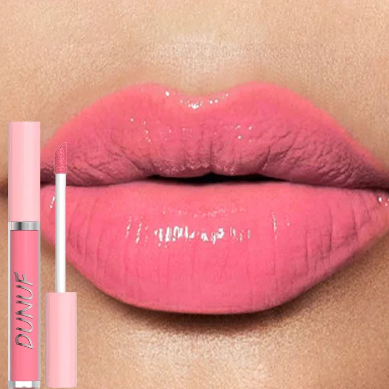 Highly Pigmented Hydrating Lip Gloss with Mirror - 16 Colors for Sexy Lips