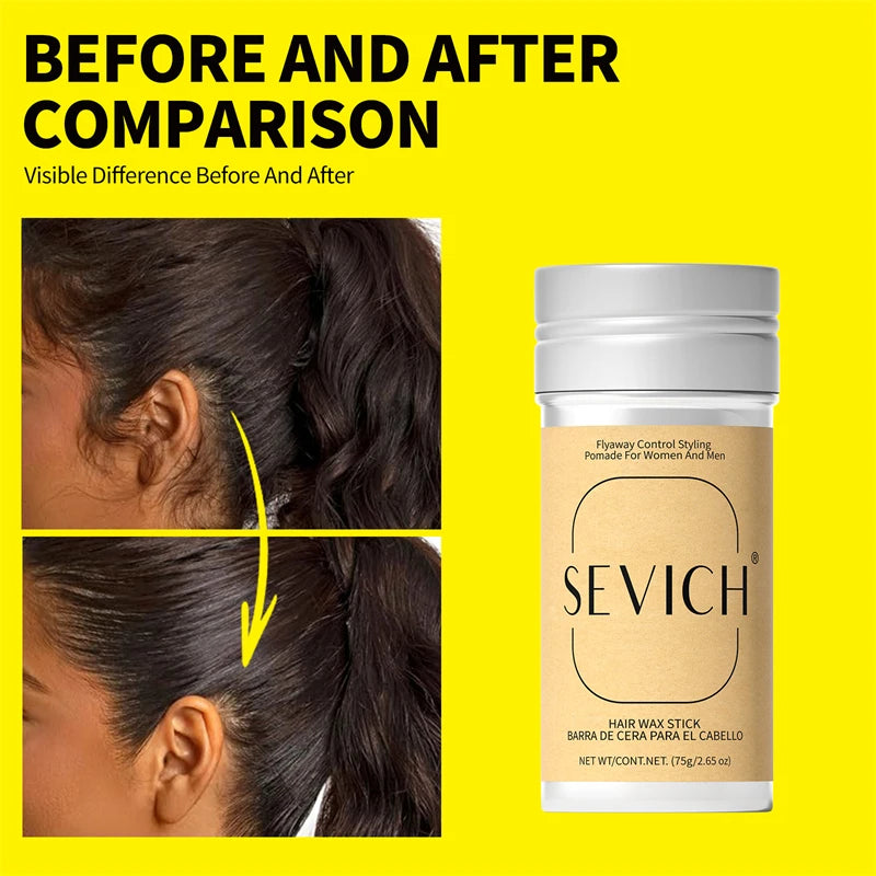 Hair Wax Stick for Wigs Anti-Frizz Control Styling Pomade Long-Lasting