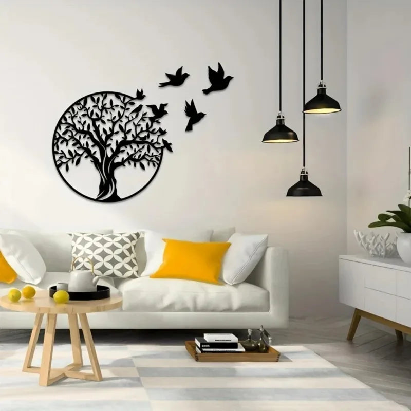 Metal Wall Art Tree of Life Outdoor Decor - Elegant Anniversary Gift & Home Accent