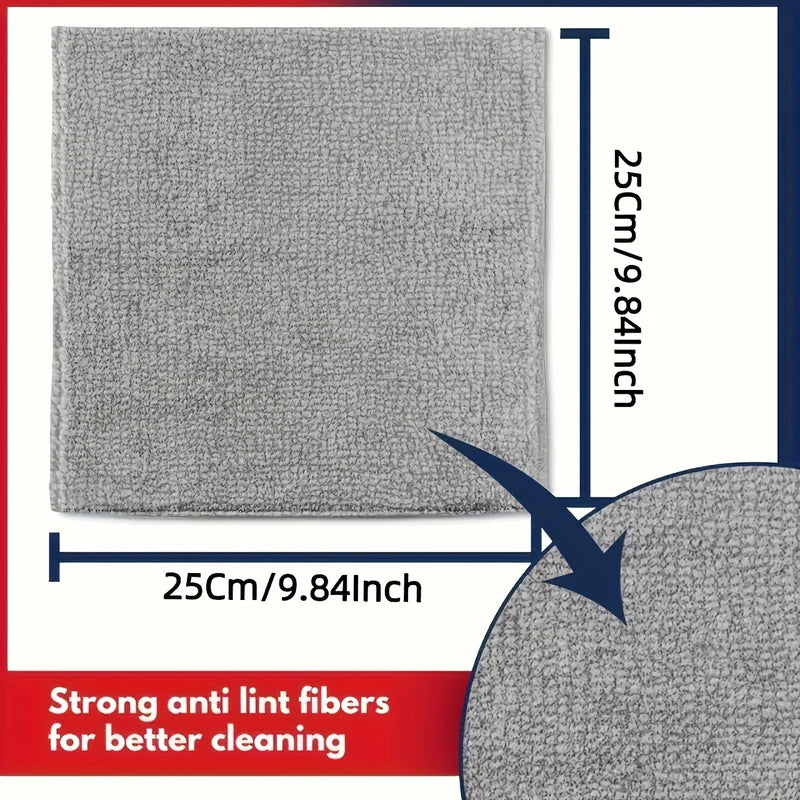 Microfiber Cleaning Cloths Set - Reusable, Absorbent Towel for Car & Home Cleaning