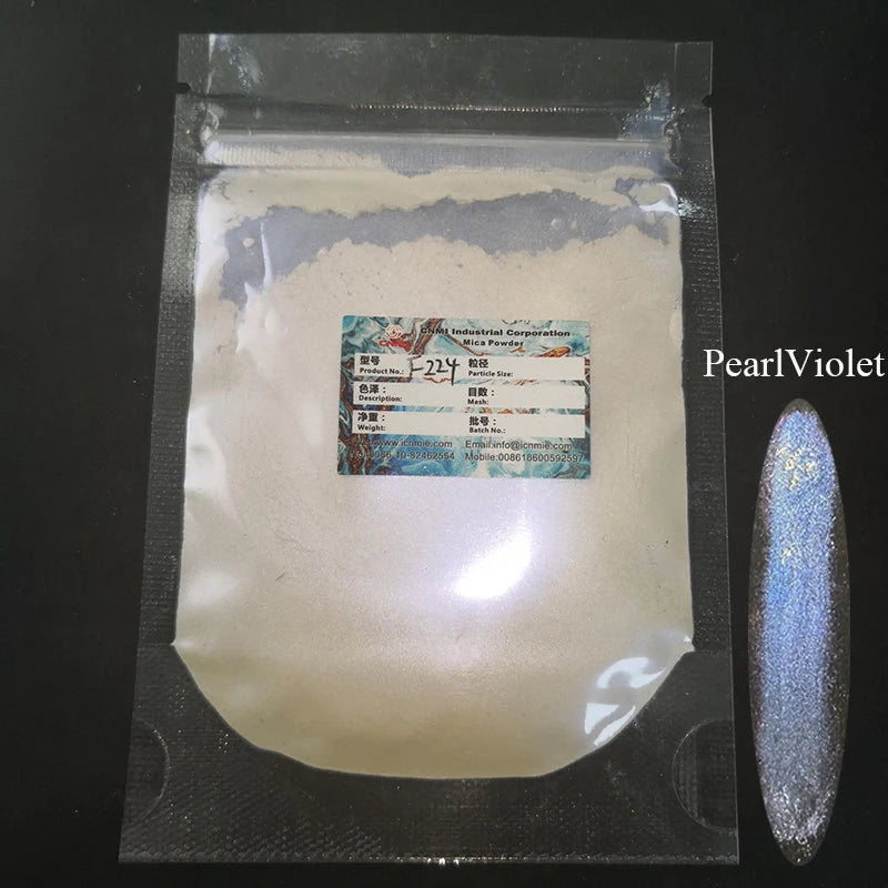 100g Multi-Color Pearl Mica Pigment for Car Paint Cosmetics Nail Art Slime