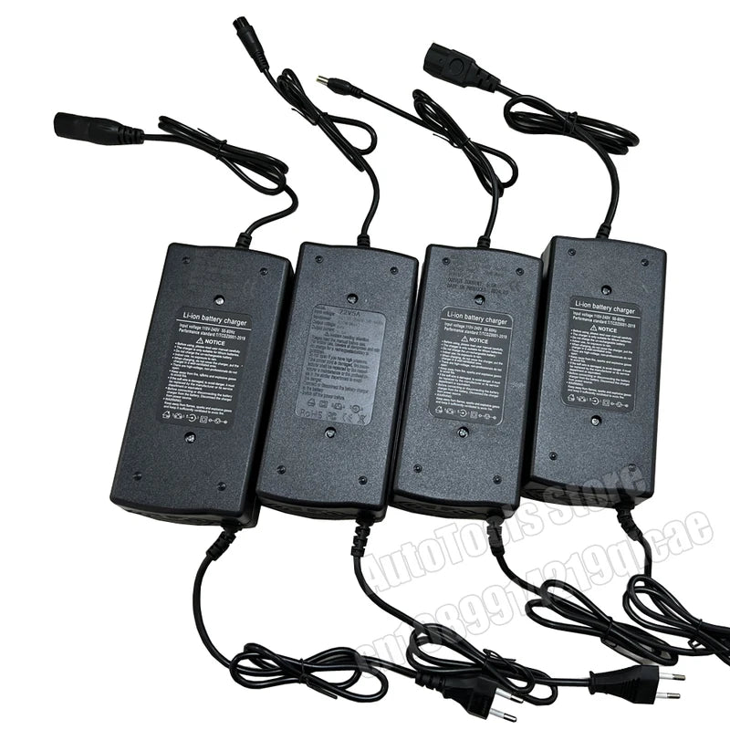 72V 5A Lithium Battery Charger for 20S 84V Li-ion Battery Pack, Smart EU/US Plug