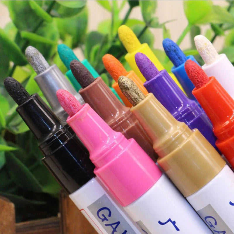 Waterproof Car Tire Marking Pen Auto Rubber Paint Marker Touch Up Graffiti