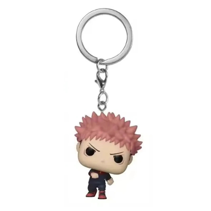 Anime Style Pocket Keychain Action Figures Collection - Gojo Megumi Yuji Nobara PVC Toy