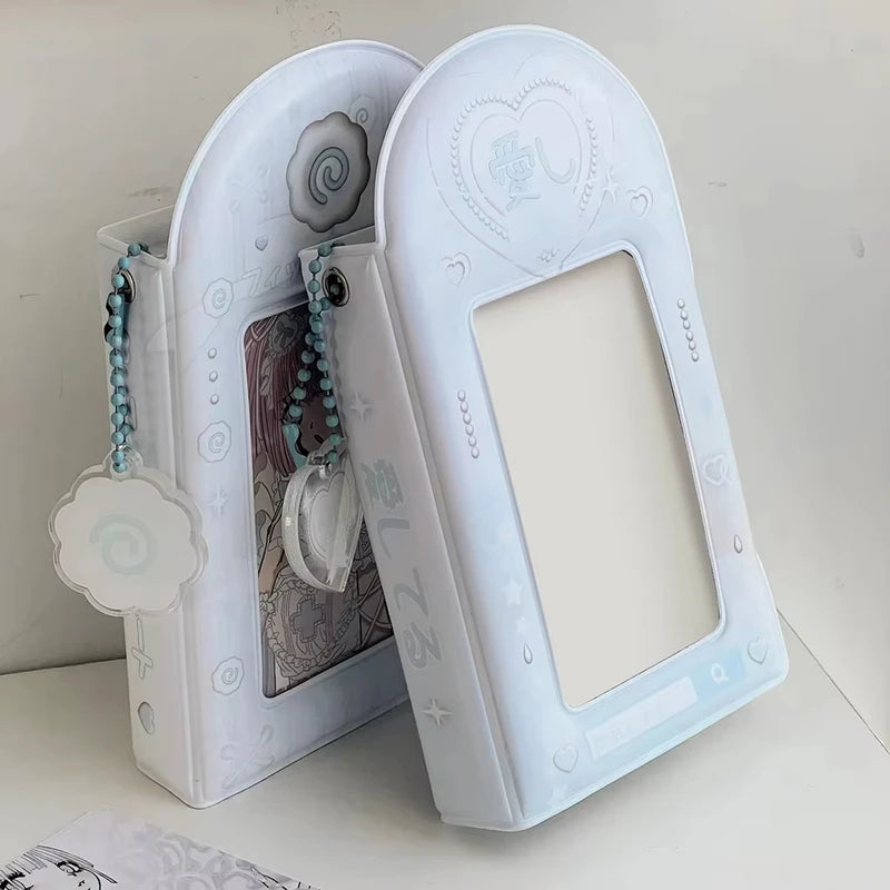 Photo Card Holder Album with 32 Pockets, 3-Inch Small Photo Storage Binder