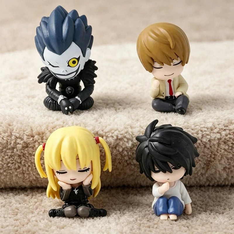 Q Version Death Note Action Figure Collectible PVC Toy Light Ryuk L