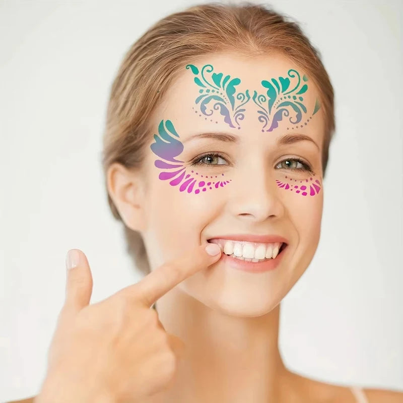 Reusable Face Painting Stencils Kit - Assorted Designs for Kids & Parties