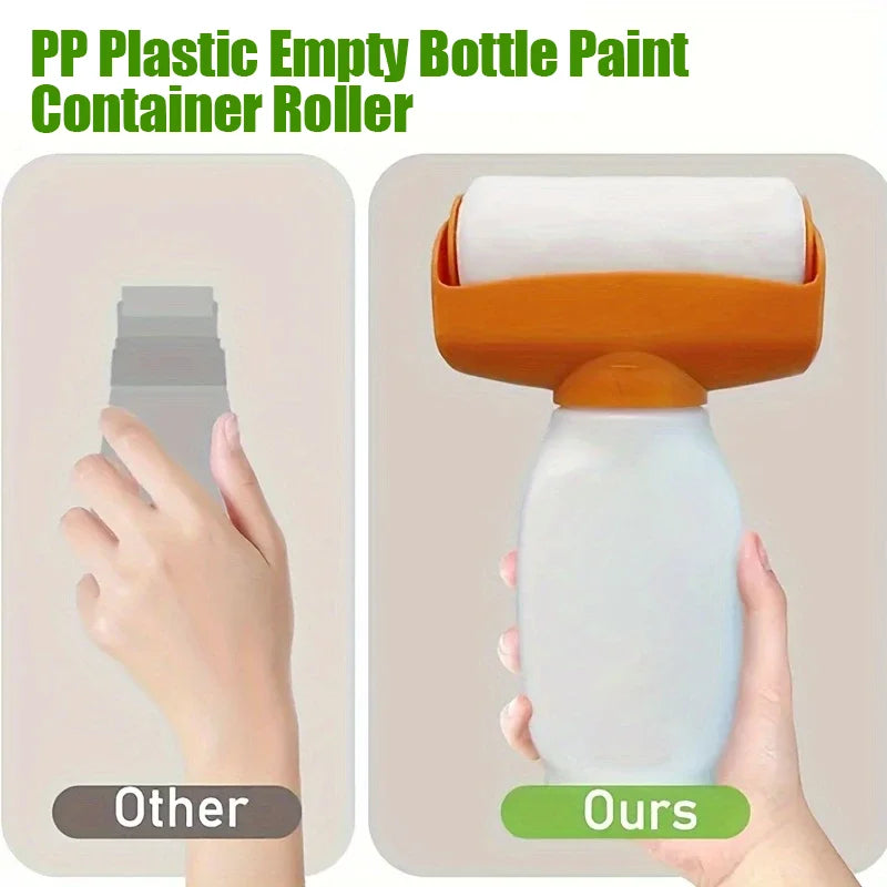 Waterproof Wall Repair Paint Roller Brush Bottle - Leak Proof, Eco-Friendly, Multiple Sizes