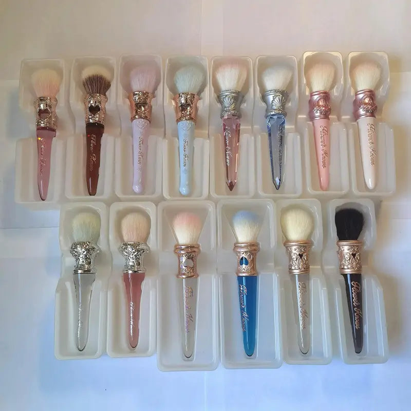 Flower Knows Bunny Garden Series Blush Brush - High-Quality Makeup Brush Tool for Face & Powder