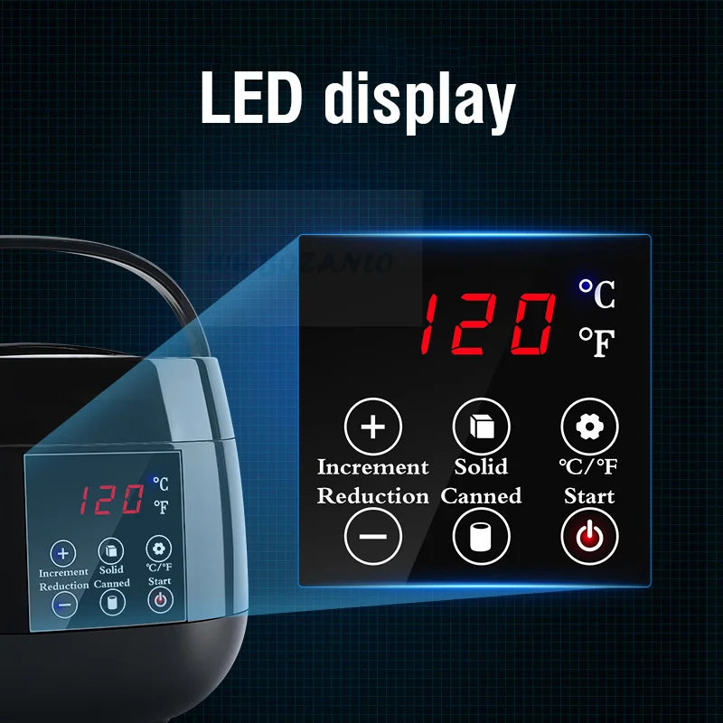 Smart Wax Heater & Warmer for Hair Removal with LCD Display