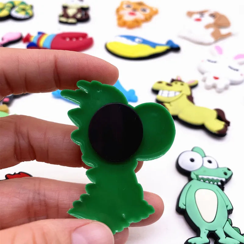 Cute Cartoon Animal Refrigerator Magnets - Kids Magnetic Letters & Numbers Set