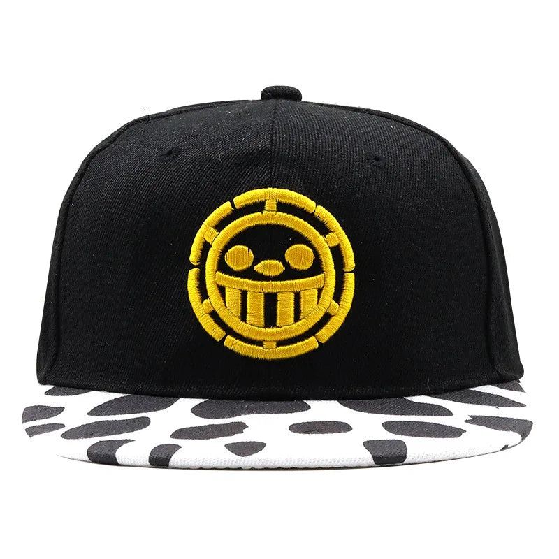 Casual Adjustable Baseball Cap with Anime Tony Chopper & Trafalgar Law Design