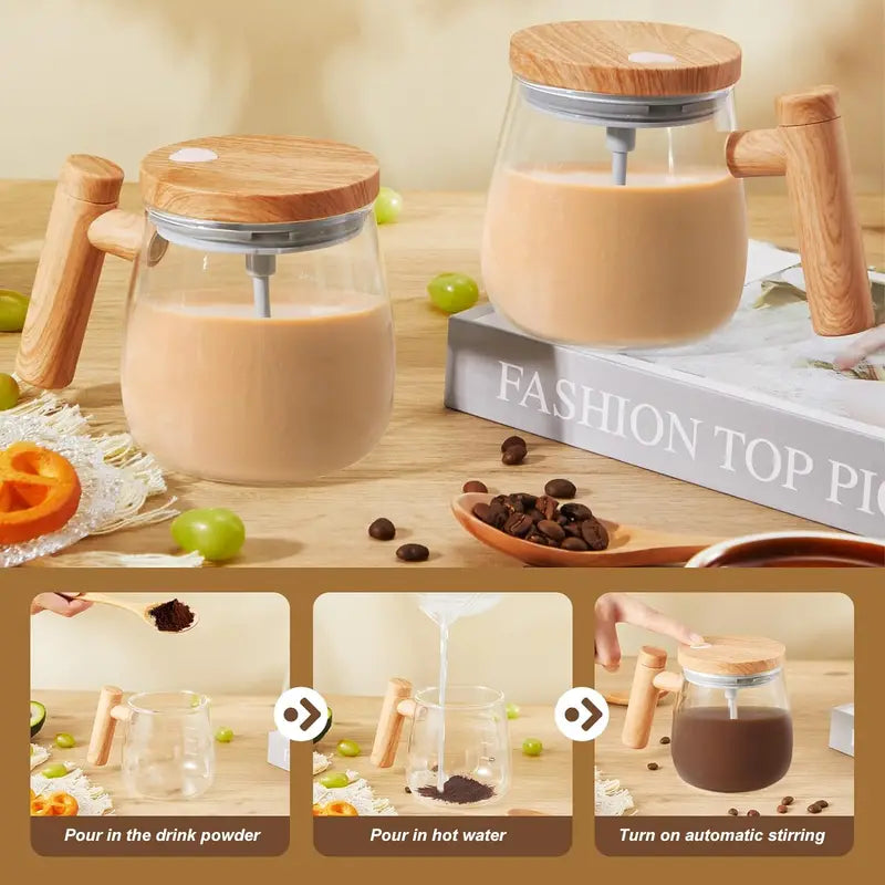 Self Stirring Mug 400ML Electric High-Speed Coffee & Beverage Mixer