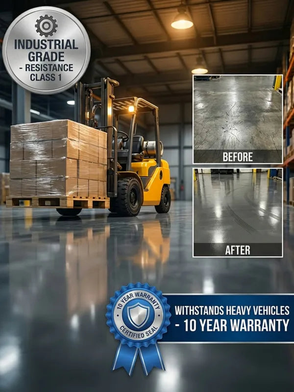 Self-Leveling Water-Based Epoxy Floor Paint for Indoor Outdoor Use - Anti-Slip & Imitation Marble Finish