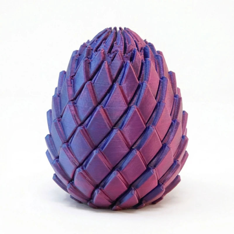 3D Printing Dragon Egg Stress Relief Fidget Toy Desktop Ornament - Deformable Twist Egg