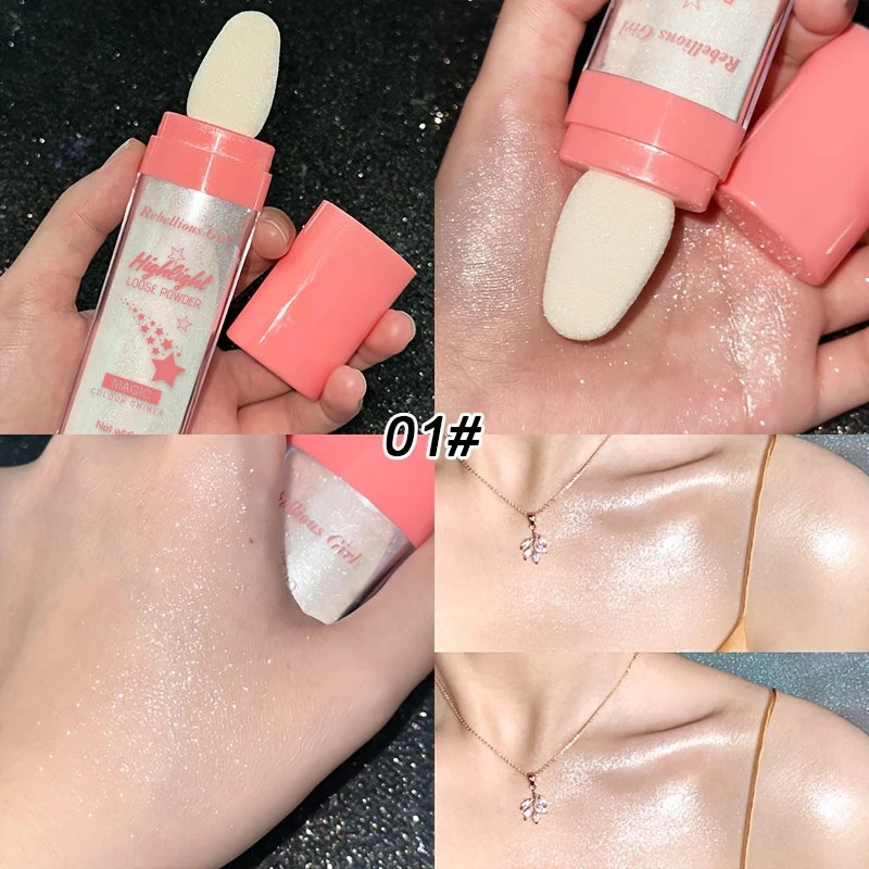 Glitter Wand Highlighter Powder for Face & Body - Bridal Stage Makeup