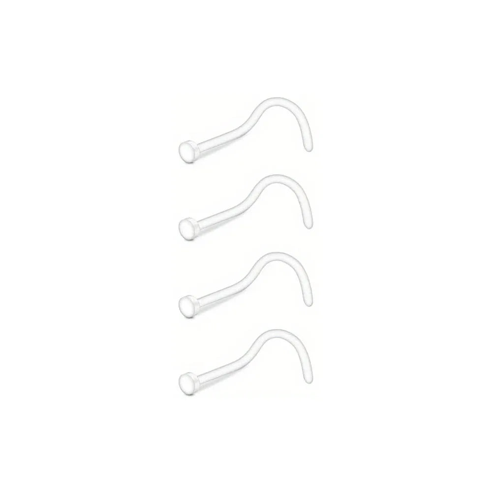 Assorted Body Piercing Jewelry Set - Acrylic Nipple, Eyebrow, Lip, Nose Rings