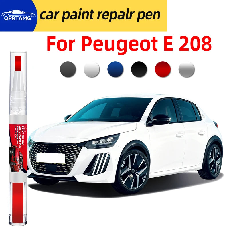 Car Paint Touch Up Pen for Peugeot E-208 Scratch Repair Body Paint Accessories