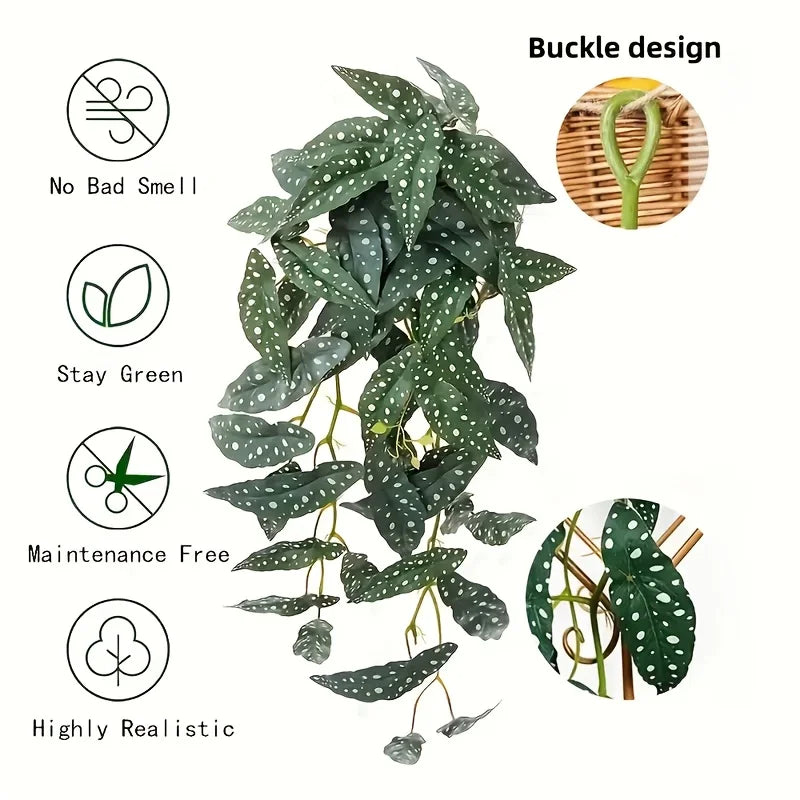 Large Artificial Hanging Vines for Indoor Outdoor Decoration - 100cm Faux Plant