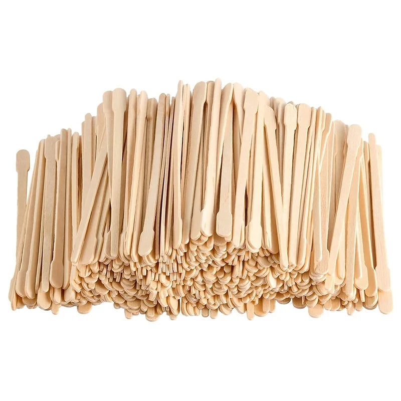 Disposable Wax Sticks for Hair Removal, Eyebrow & Lip Shaping, 200/500 Pcs