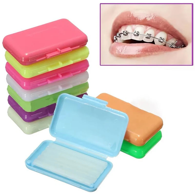 Orthodontic Relief Wax for Braces Gums & Lips Irritation - Fruit Scents, 10 Pack