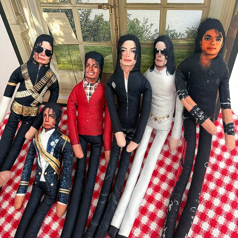 Funny Michael Jackson Action Figure - Abstract Joint Mobility Doll for Party & Decor