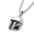 Star Wars Mandalorian Helmet Necklace - Collectible Movie Fan Jewelry