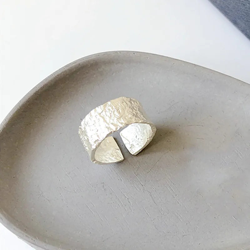 Sterling Silver Wide Rings for Women - Elegant Vintage Jewelry for Women and Couples