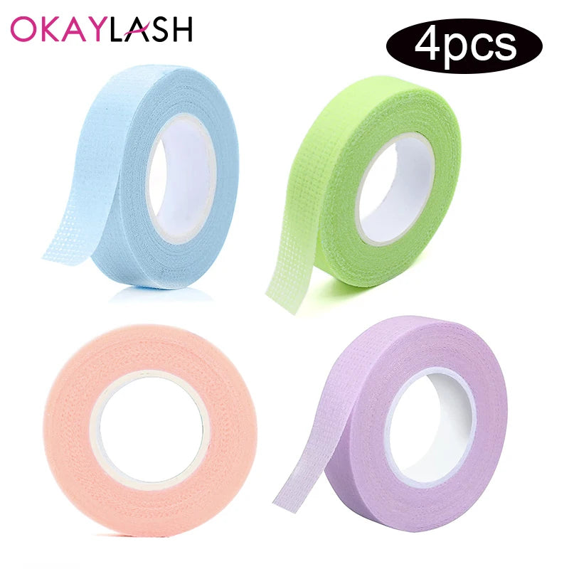 Eyelash Extension Tape 4 Pack Breathable Medical Non-Woven Adhesive Eyelash Patch