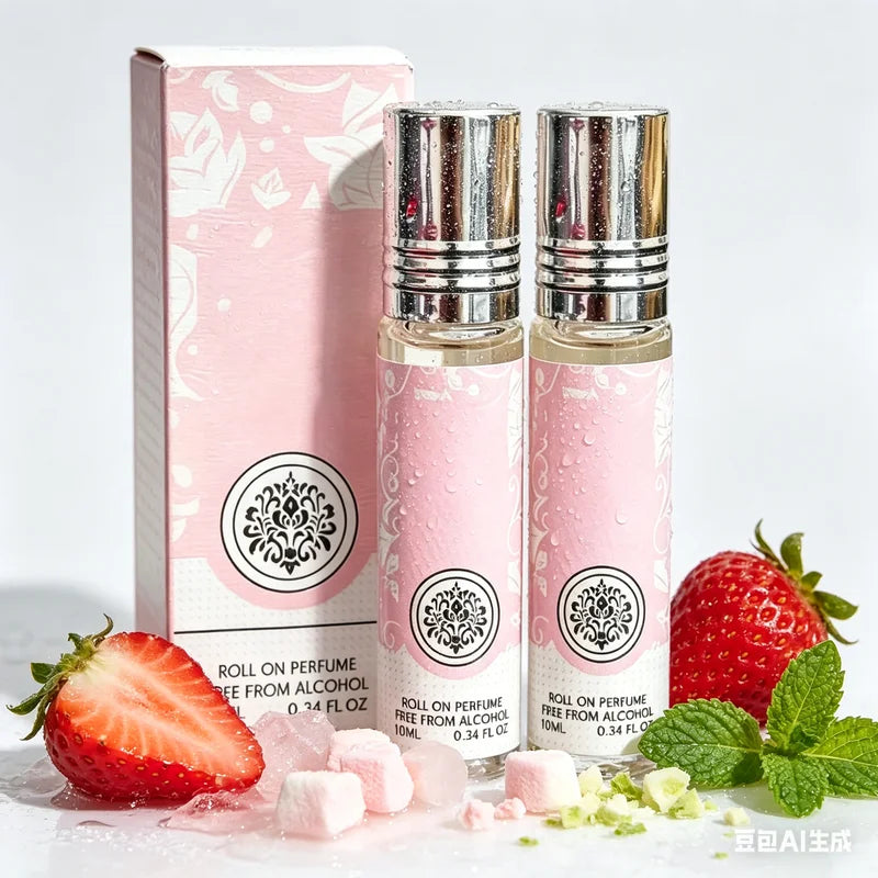 Dopamine Roll-On Body Essential Oil for Women - Portable Eau De Parfum, Long-Lasting Fragrance