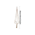 Hanging Flowerpot Basket for Indoor Outdoor Plants - Natural Jute Macrame