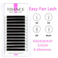 Eyelash Extensions Individual Lashes Fan Kit - High-Quality Flared Faux Mink