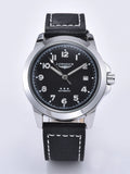 Men's Automatic Mechanical Watch - Vintage Pilot Military Style Waterproof Leather