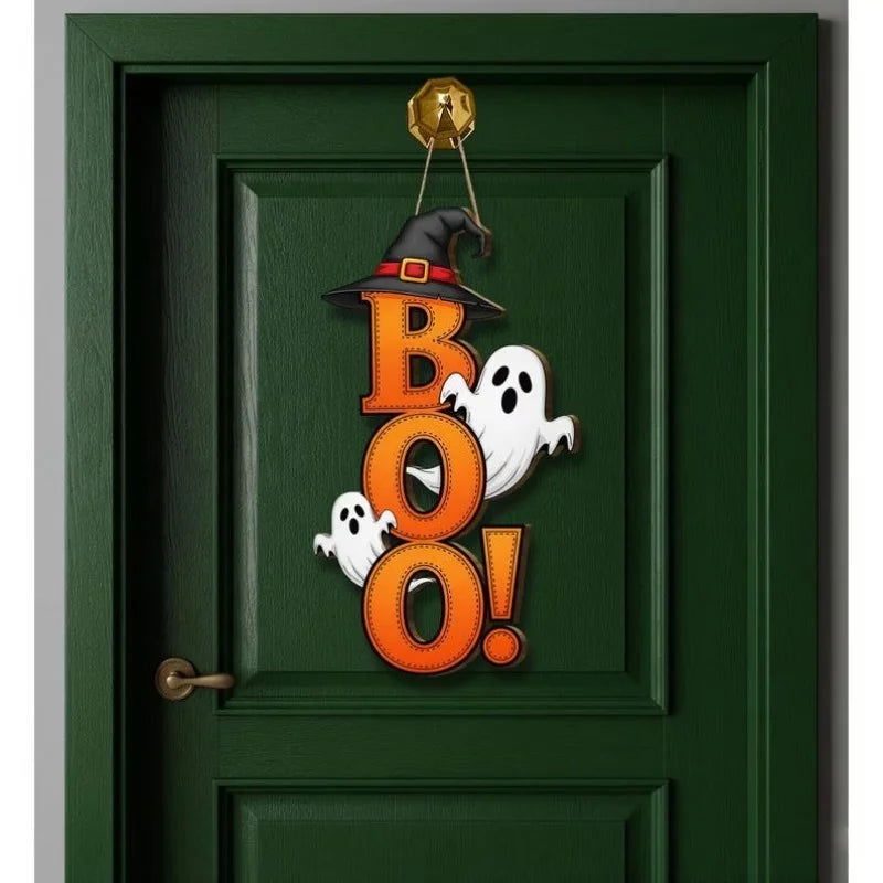 Wooden Wall Hanging Decor for Home and Holiday Halloween Celebration