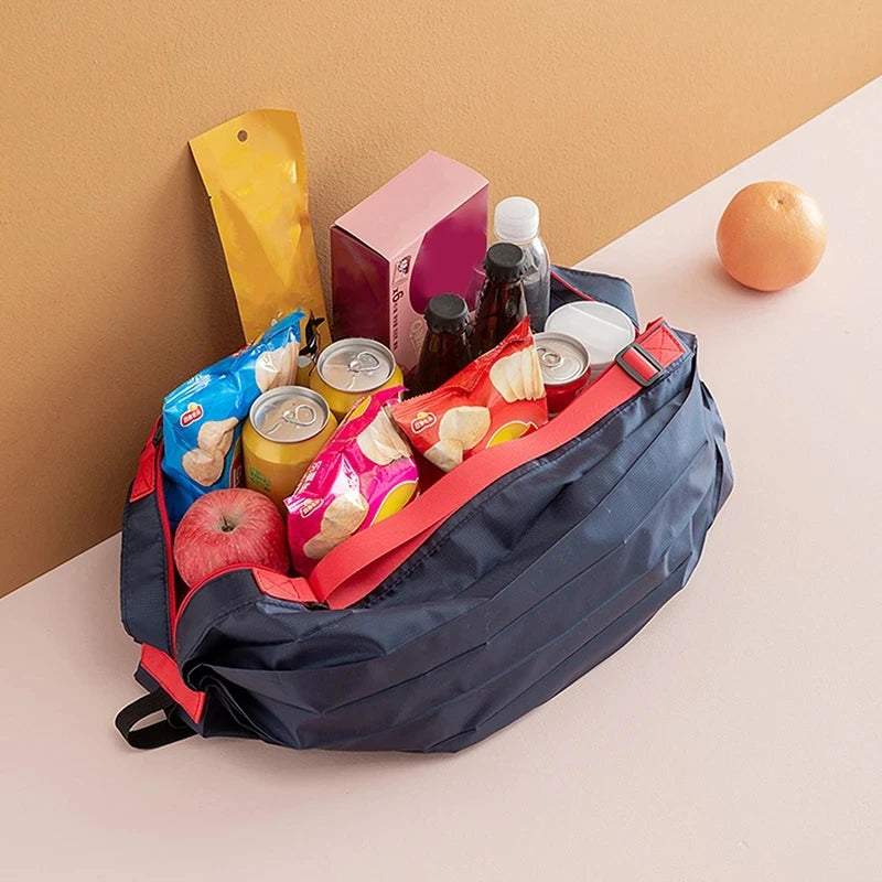 Large Capacity Foldable Travel Storage Bag with Handle - Camouflage Shopping Tote