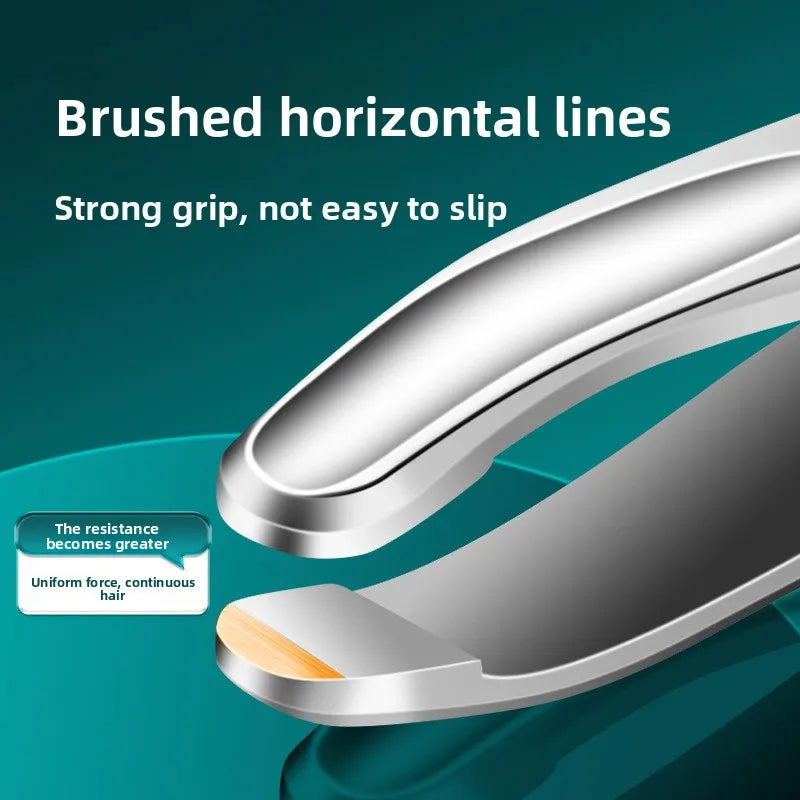 Stainless Steel Eyebrow Tweezers with Rounded Tips for Safe Grooming - Multiple Colors