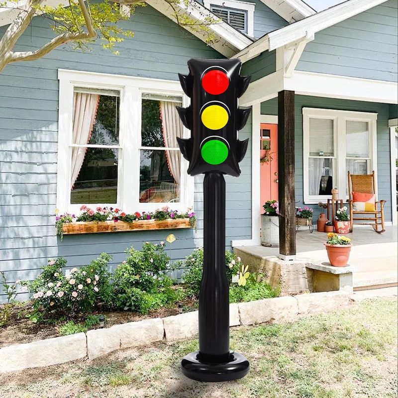 Inflatable Traffic Light Toy Balloon for Party & Photo Background Decoration