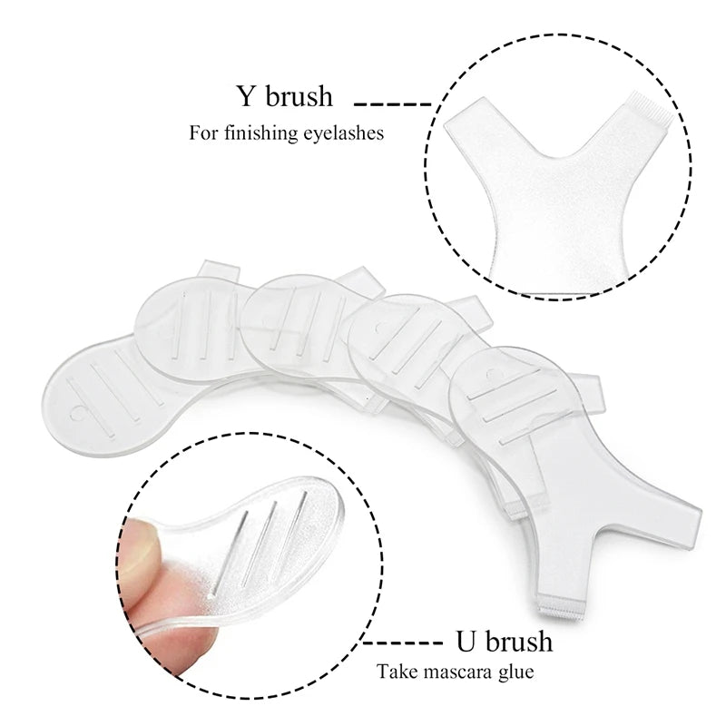 Reusable Lash Lift Brush Y Shape Makeup Eyelash Curler Comb Tool