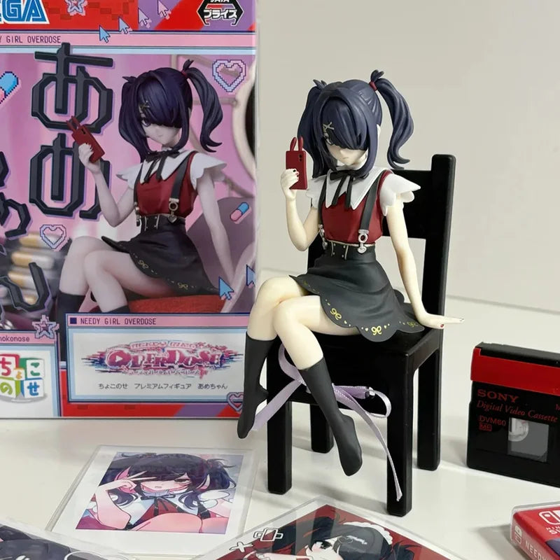 Anime Action Figure Needy Girl Overdose PVC Collectible Model Ornament Gift - Multiple Colors