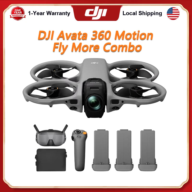 DJI Avata 360 Motion FPV Drone with 8K 360° Camera, Goggles & Motion Controller