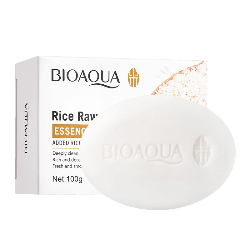 White Rice Facial Soap - Moisturizing & Oil Control Cleansing Foam