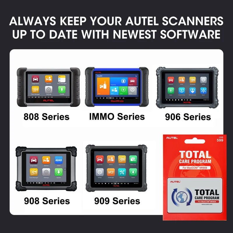 One Year Software Update Service for Autel Scanner Models - All Languages