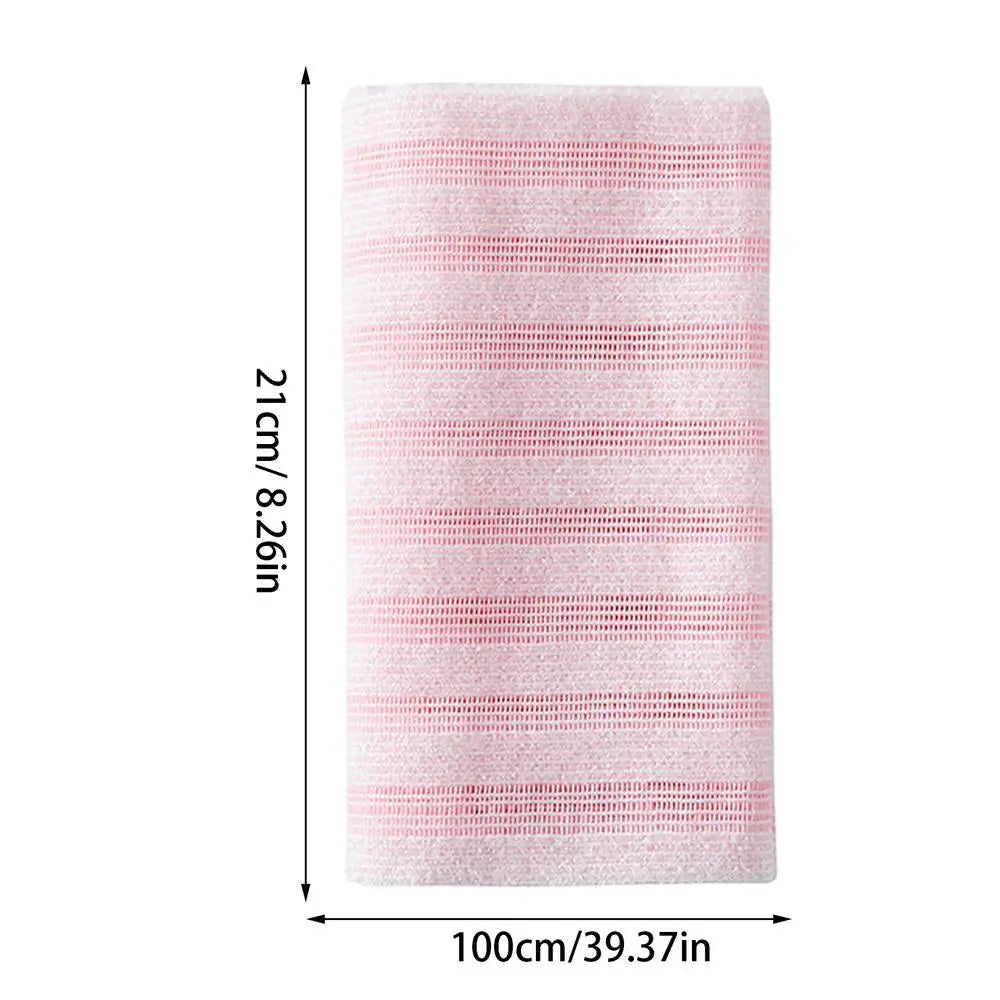 Exfoliating Body Towel for Back and Full-Body Cleansing - Soft Cotton Blend