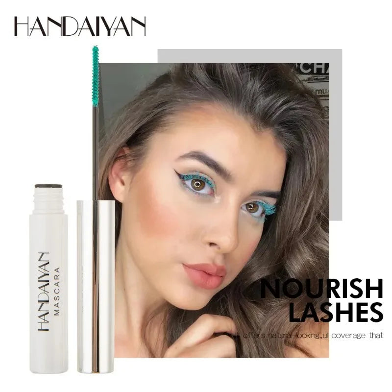 Color Waterproof Mascara - Fast Dry, Curly, Long-Lasting Eyelash Extension Makeup
