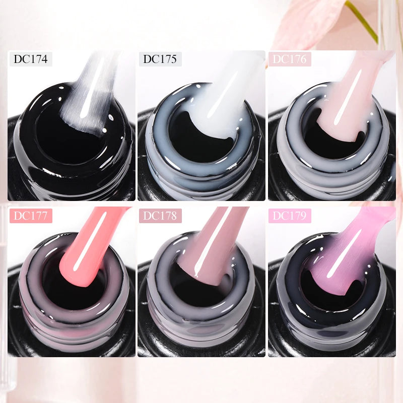 7ml Milky White Quick Extension Gel Nail Polish for Semi-Permanent Manicure