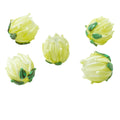 5pcs 15mm Handmade Lampwork Tulip Flower Beads for Jewelry Making - DIY Charm Glass Beads